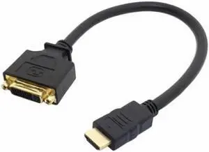 DIXSG DB-038 DVI Female to HDMI Male Adapter Converter Cable For PC Laptop HDTV 10cm