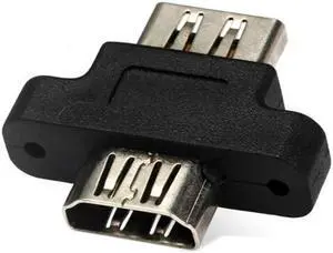 JVFYI HD-087 HDMI Female To HDMI 1.4 Female Extension Extender Coupler Adapter with Panel Mount Holes