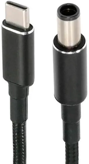 JVFYI 100W Type C USB-C Input to 20V DC 7.4*5.0mm Output Power 20V 5A 65W PD Charge Cable compatible with HP-Laptop