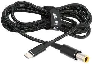 JVFYI 100W Type C USB-C Input to 20V DC 7.9*5.4mm Output Power 20V 5A 65W PD Charge Cable compatible with Laptop