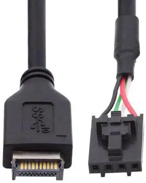 JVFYI USB 3.1 Front Panel Header Male Type-E Host to USB 2.0 Motherboard 4pin IDC Housing with Latch Device Cable 30cm JVFYI USB 3.1 Front Panel Header Male Type-E Host to USB 2.0 Motherboard 4pin IDC Housing with Latch Device Cable 30cm