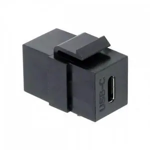 JVFYI USB2.0 USB-C Female to Type-C Female Extension Keystone Jack Coupler Adapter for Wall Plate Panel USB Cable