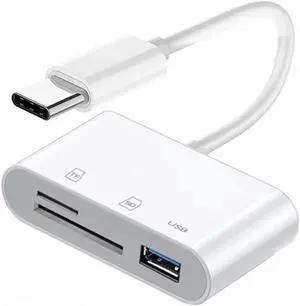 JVFYI USB 2.0 Type C USB-C to TF Micro SD SDXC USB Female Card Reader Adapter Compatible with Macbook Laptop Tablet Phone