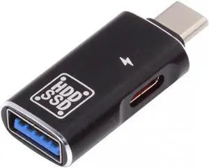 JVFYI 10Gbps USB-C Type-C to USB 3.0 Female OTG & DC 5V Power Adapter for Tablet Phone