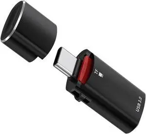 JVFYI 10Gbps USB-C Type-C to USB 3.0 Female OTG & TF Micro-SD Card Reader Adapter for Laptop Tablet Phone