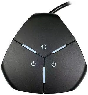 JVFYI Dual PC Power Switch - Desktop Computer Power Control Button for Gaming Rigs, Office, Server, Easy External Power On/Off/Reset