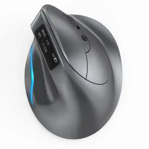JVFYI ZELOTES F-26C Wireless Ergonomic Mouse with Display Screen - Bluetooth 5.2 / 2.4G Dual Mode, USB-C Fast Charging, Vertical Grip Design for PC & Mac JVFYI ZELOTES F-26C Wireless Ergonomic Mouse with Display Screen - Bluetooth 5.2 / 2.4G Dual Mode, USB-C Fast Charging, Vertical Grip Design for PC & Mac
