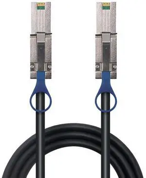 Mini SAS HD SFF 8088 26P to SAS HD 8088 Stacking Server Cable \u2013 6Gbps High Speed 28AWG Copper Data Transfer Cord, 10 Ohm Impedance (3M) Mini SAS HD SFF 8088 26P to SAS HD 8088 Stacking Server Cable \u2013 6Gbps High Speed 28AWG Copper Data Transfer Cord, 10 Ohm Impedance (3M)