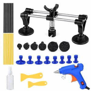 Car Dent Repair Kit, Paintless Dent Puller Tool Set with Aluminum Bridge Puller, 20W Glue Gun, Glue Sticks & Pulling Tabs for Auto Body Hail & Door Ding Removal Car Dent Repair Kit, Paintless Dent Puller Tool Set with Aluminum Bridge Puller, 20W Glue Gun, Glue Sticks & Pulling Tabs for Auto Body Hail & Door Ding Removal