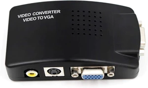 AV to VGA Converter with S-Video, AV + S-Video + VGA to VGA Adapter, Video to VGA 1080P Support AV to VGA Converter with S-Video, AV + S-Video + VGA to VGA Adapter, Video to VGA 1080P Support