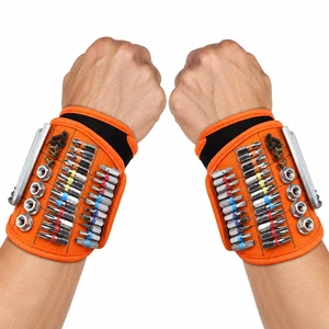 Magnetic Wristband with Thumb Loop Magnetic Hook-and-Loop Wrist Strap for Holding Screws & Tools (2-Pack) Magnetic Wristband with Thumb Loop Magnetic Hook-and-Loop Wrist Strap for Holding Screws & Tools (2-Pack)