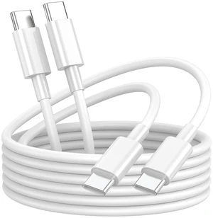 USB C to USB C Charging Cable for Apple iPhone 17/16/15 Charger Fast 6ft Long USBC to USB-C Power Cord for iPhone 17/16 Pro/Pro Max/Air, MacBook Air 13 inch/IPad Pro/Air/10th/4/5 Type C 2Pack 6 ft 60W USB C to USB C Charging Cable for Apple iPhone 17/16/15 Charger Fast 6ft Long USBC to USB-C Power Cord for iPhone 17/16 Pro/Pro Max/Air, MacBook Air 13 inch/IPad Pro/Air/10th/4/5 Type C 2Pack 6 ft 60W