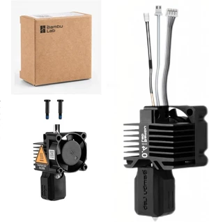 Bambuu Lab X1 Hotend Complete Kit Full Assembly Hardened Steel Nozzle with Ceramic Heater, 0.4mm Nozzle, Cooling Fan & Heating Block | Bambu X1 Carbon Hotend Replacement for 3D Printing Bambuu Lab X1 Hotend Complete Kit Full Assembly Hardened Steel Nozzle with Ceramic Heater, 0.4mm Nozzle, Cooling Fan & Heating Block | Bambu X1 Carbon Hotend Replacement for 3D Printing