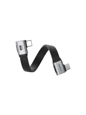 Hagibis 0.33ft 90 Degree USB4 Cable, 80Gbps Data Transfer, 8K@60Hz Video Display, 240W Fast Charging Right Angle USB-C Cable, USB 4 V2.0 Cable for iPhone 17 16 15 Pro Max, iPad Pro, Thunderbolt 5/4 Hagibis 0.33ft 90 Degree USB4 Cable, 80Gbps Data Transfer, 8K@60Hz Video Display, 240W Fast Charging Right Angle USB-C Cable, USB 4 V2.0 Cable for iPhone 17 16 15 Pro Max, iPad Pro, Thunderbolt 5/4