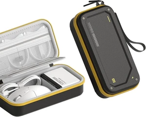 Hagibis Electronic Organizer Traveling Case Bag EVA Hardshell PU Portable Carrying Pouch for Mouse, Charger, Cables, Power Bank, SD Cards, USB Flash Disks, Accessories (Black) Hagibis Electronic Organizer Traveling Case Bag EVA Hardshell PU Portable Carrying Pouch for Mouse, Charger, Cables, Power Bank, SD Cards, USB Flash Disks, Accessories (Black)