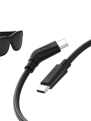 Hagibis AR Smart Glasses Cable USB-C Charging Data & Power Supply Cable 10Gbps 4K60Hz 240W Wedge Joint Ultra-Slim Flexible Cable for XREAL One/Air RayNeo Air VITURE (3.3ft) Hagibis AR Smart Glasses Cable USB-C Charging Data & Power Supply Cable 10Gbps 4K60Hz 240W Wedge Joint Ultra-Slim Flexible Cable for XREAL One/Air RayNeo Air VITURE (3.3ft)