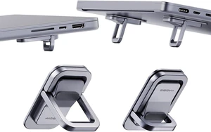 Hagibis Laptop Stand Adjustable Height for Desk, Portable Invisible Laptop Riser, Ergonomic Mount Keyboard Kickstands Aluminum Cooling Pad for MacBook Pro Air, Tablet Laptop (Grey) Hagibis Laptop Stand Adjustable Height for Desk, Portable Invisible Laptop Riser, Ergonomic Mount Keyboard Kickstands Aluminum Cooling Pad for MacBook Pro Air, Tablet Laptop (Grey)