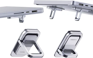 Hagibis Laptop Stand Adjustable Height for Desk, Portable Invisible Laptop Riser, Ergonomic Mount Keyboard Kickstands Aluminum Cooling Pad for MacBook Pro Air, Tablet Laptop (Grey) Silver Hagibis Laptop Stand Adjustable Height for Desk, Portable Invisible Laptop Riser, Ergonomic Mount Keyboard Kickstands Aluminum Cooling Pad for MacBook Pro Air, Tablet Laptop (Grey) Silver