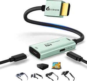 AR Glasses HDMI to USB-C Display Adapter, 4K@60Hz Video Converter
Switch 2/1, Xbox1, PS4/5 HDMI Source to USB-C Display Converter, for XREAL /Air Pro/RayNeo/Rokid, Portable Monitors (Black) AR Glasses HDMI to USB-C Display Adapter, 4K@60Hz Video Converter
Switch 2/1, Xbox1, PS4/5 HDMI Source to USB-C Display Converter, for XREAL /Air Pro/RayNeo/Rokid, Portable Monitors (Black)