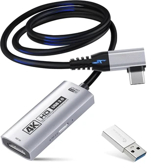 4K USB 3.0 HDMI Capture Card for Streaming with PD 100W, 4K@60FPS
2K@120FPS HDMI to USB C/A Capture Card for Streaming, Works with Pad, Tablet, MacOS, Switch2/1, Laptop, PC, Camera, VR, Black 4K USB 3.0 HDMI Capture Card for Streaming with PD 100W, 4K@60FPS
2K@120FPS HDMI to USB C/A Capture Card for Streaming, Works with Pad, Tablet, MacOS, Switch2/1, Laptop, PC, Camera, VR, Black