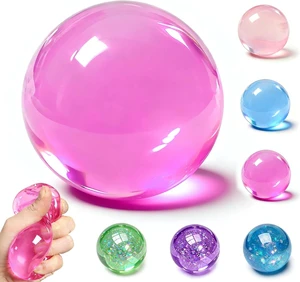 Coconut Oil Squishy, Slow Rising Clear Stress Relief Ball, Fidget Toys Single crystal clear transparent ball, 2.2", soft coconut oil shell, maltose slow rebound, silent calming squeeze sensory toy Coconut Oil Squishy, Slow Rising Clear Stress Relief Ball, Fidget Toys Single crystal clear transparent ball, 2.2", soft coconut oil shell, maltose slow rebound, silent calming squeeze sensory toy