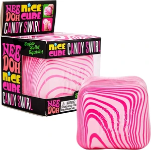 Schylling Candy Swirl Nice Cube - Sensory Squeeze Toy with Super Solid Squish - 2.25" Cube - Pink and White Schylling Candy Swirl Nice Cube - Sensory Squeeze Toy with Super Solid Squish - 2.25" Cube - Pink and White