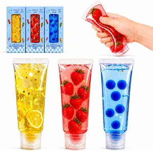 3 Pack Toothpaste Squishy Toys, Colorful Jelly Filled Squeeze Tube
Jelly-filled toothpaste tube shape with a soft squeeze feel and colorful decorative pieces for hands-busy desk or travel play