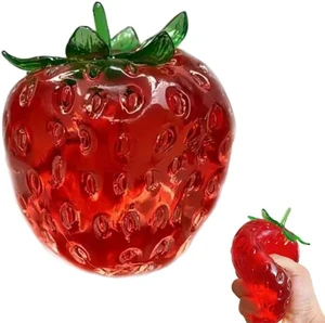 2026 New Coconut Oil Taba Squishy, Stress Ball, Big Strawberry
Coconut Oil Stress Ball, Strawberry Squishy,Shapeable Ball,odorless Squeeze, Portable Desk Squishy for Relaxation and Focus