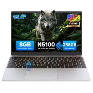 Auusda 15.6" Silver Laptop PC, 8GB RAM 256GB SSD, Backlit Keyboard, Fingerprint Sensor, USB 3.0*2, Up to 8TB Storage, Win 11 Pro Compatible, 6000mAh, N5100 Quad-Core, Ideal for Light Office & Business Auusda 15.6" Silver Laptop PC, 8GB RAM 256GB SSD, Backlit Keyboard, Fingerprint Sensor, USB 3.0*2, Up to 8TB Storage, Win 11 Pro Compatible, 6000mAh, N5100 Quad-Core, Ideal for Light Office & Business