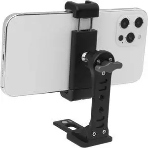 Cell Phone Tripod Mount w/ Cold Shoe, iPhone 360° Adapter, Desktop Phone Stand, Magnet Phone Holder Compatible with iPhone 16 15 14 13 12 11 Pro Max Mounts Arca Swiss