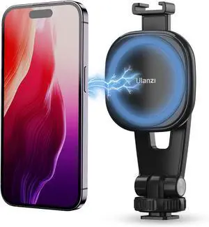 ULANZI Magnetic iPhone Tripod Mount MA23, Magnet Phone Holder Adapter Tripod Attachment Compatible with MagSafe Only for iPhone 12 13 14 15 16 Plus Pro Max All Series
