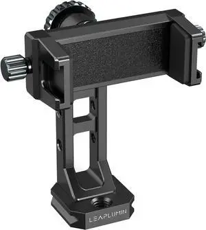 Metal Phone Mount for Tripod with 2 Cold Shoes & Arca Port,Phone Holder Stand with 4 * 1/4" Screw Mount,Support Vertical & Horizontal Rotate Suitable for iPhone 15 Pro/14Pro/13Pro/12/11