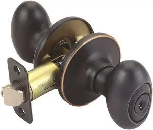 Design House 750596 Egg Keyed Entry Door Knob Oil Rubbed Bronze