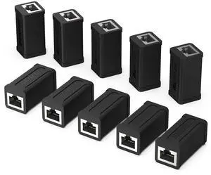 BENFEI RJ45 Inline Coupler, 10 Pack Cat7 Cat6 Cat5e Ethernet Coupler Female to Female