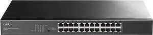 Cudy 24 Port Gigabit Ethernet Switch Desktop/ Rackmount Plug & Play Shielded Ports Sturdy Metal Fanless Quiet Traffic Optimization 19 Inch GS1024L