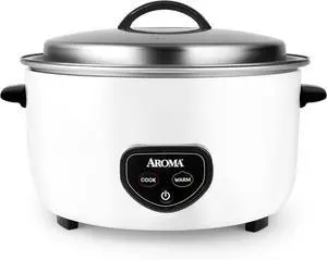 Aroma Housewares Commercial 60-Cup (Cooked) / 14Qt. Rice & Grain Cooker (ARC-1430E), White