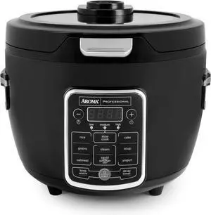 Aroma Professional ARC-1230R Cool Touch Glass Lid, Food Steamer, Slow Cooker, Multicooker with 11 Preset Functions, Steam Tray, Measuring Cup, Rice Spatula, 20 Cooked