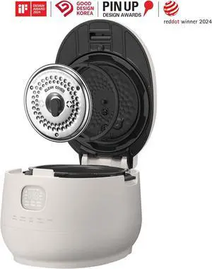 [CUCHEN] CRH-TWK1040WUS | Induction Heating Dual Pressure Rice Cooker 10 Cup (Uncooked) | Non-stick Coating | Stainless Cover | High/Non-Pressure | Easy Open Handle | Auto Steam Clean | Made in Korea