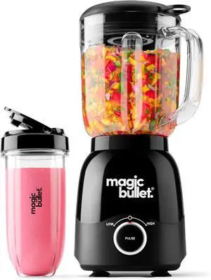 magic bullet Combo Blender, 48oz Pitcher, Blending Cup, Simple Speed Dial  MBF50200AK