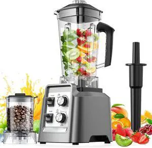 Blender for Smoothies, 2-in-1 Blender & Grinder Combo, Smoothie Maker, Blenders for Kitchen, 1800 Watts Professional Countertop Blenders, BPA Free, 68Oz Capacity