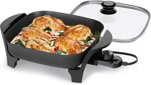 Presto 06626 11 inch Electric Skillet w/glass lid