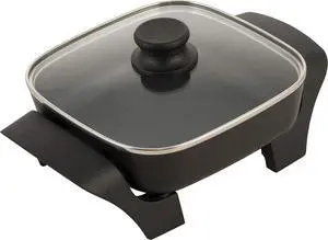 8-Inch Nonstick Electric Skillet with Glass Lid