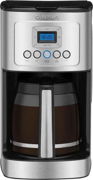 Cuisinart Coffee Maker, 14 Cup Glass Carafe Coffee Machine, Fully Automatic for Brew Strength Control, 1-4 Cup Settings, Adjustable 24 Hour Start and Auto-Shut-Off Times, Stainless Steel, DCC-3200P1