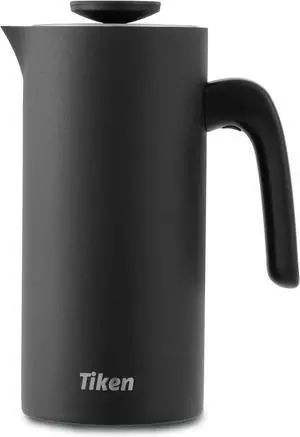 French Press Coffee Maker Stainless Steel Double-wall Vacuum Insulated Coffee Press Dishwasher Safe, 34Oz Black