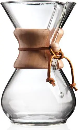 Chemex Pour-Over Glass Coffeemaker - Classic Series - 6-Cup - Exclusive Packaging