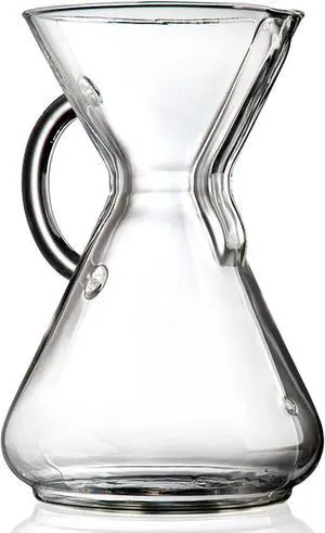 Chemex Pour-Over Glass Coffeemaker - Glass Handle Series - 10-Cup - Exclusive Packaging
