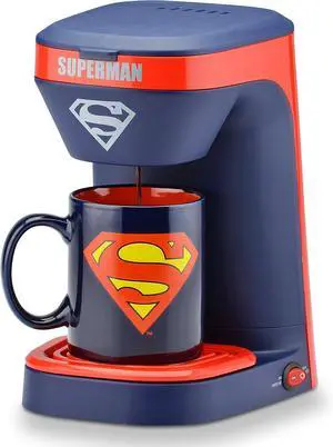 DC Superman 1-Cup Coffee Maker with Mug