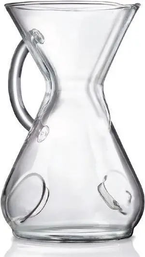 Chemex ChemAer Pour-Over Glass Handle Coffeemaker - 8-Cup - Exclusive Packaging