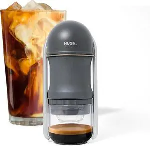 LEVERPRESSO V4 Portable Lever Espresso Maker  Manual Espresso Machine with 51mm Ridgeless Filter Basket, Double Shot, Non-Pressurized, Perfect for Camping & Travel  by HUGH (Pressurized Filter)