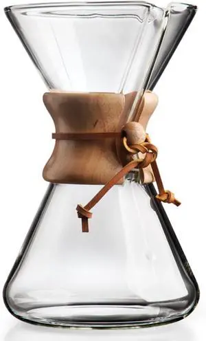 Chemex Pour-Over Glass Coffeemaker - Hand Blown Series - 8-Cup